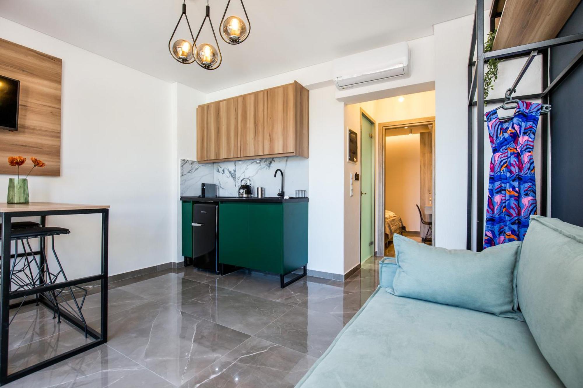 Aigli Skala Maries Deluxe Apartment สกาลา มาริออน ภายนอก รูปภาพ