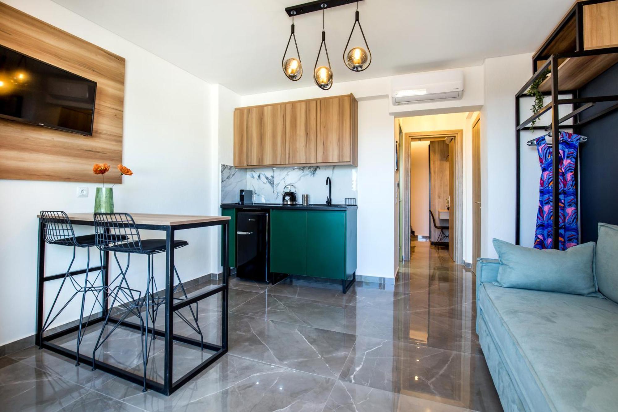 Aigli Skala Maries Deluxe Apartment สกาลา มาริออน ภายนอก รูปภาพ