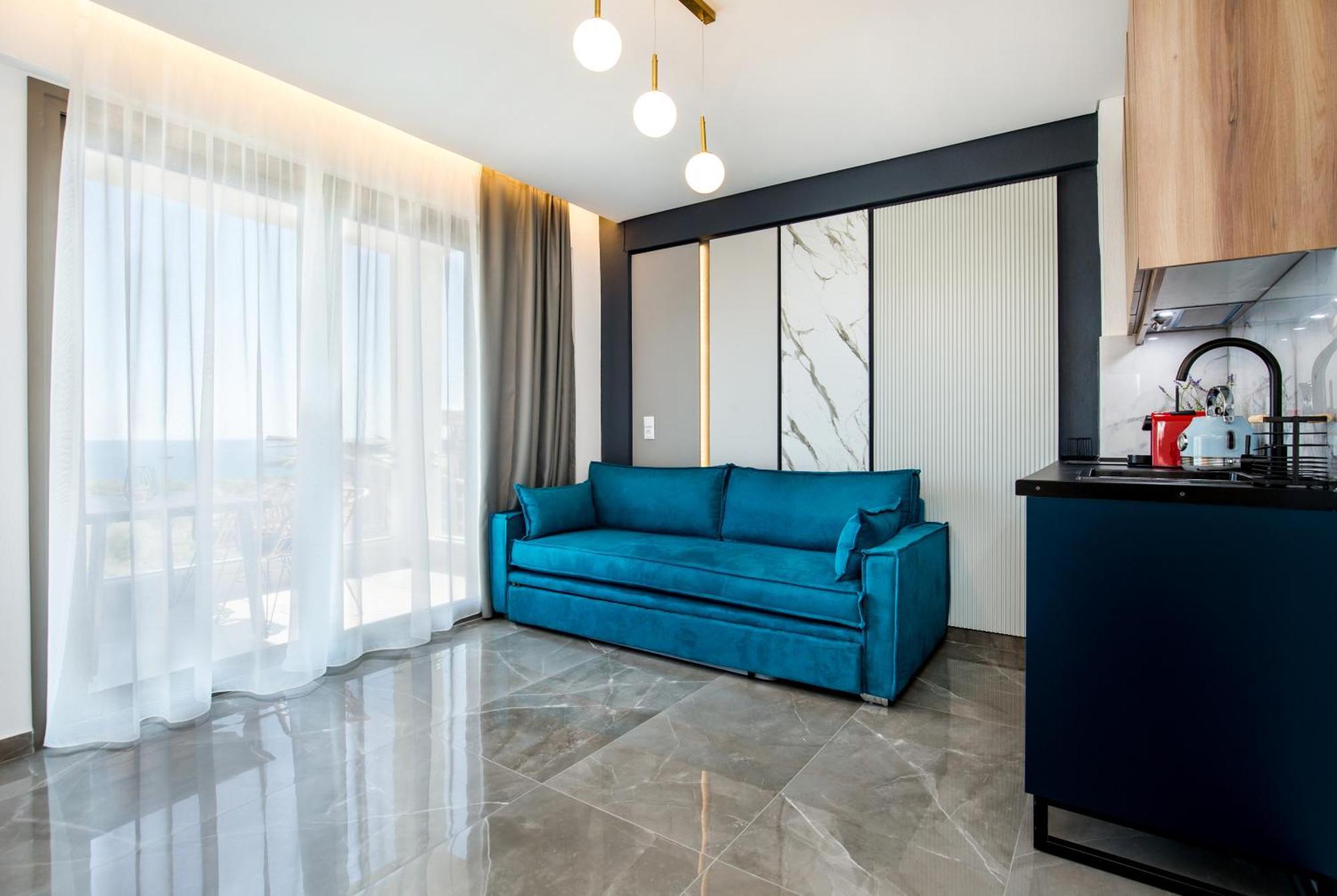Aigli Skala Maries Deluxe Apartment สกาลา มาริออน ภายนอก รูปภาพ
