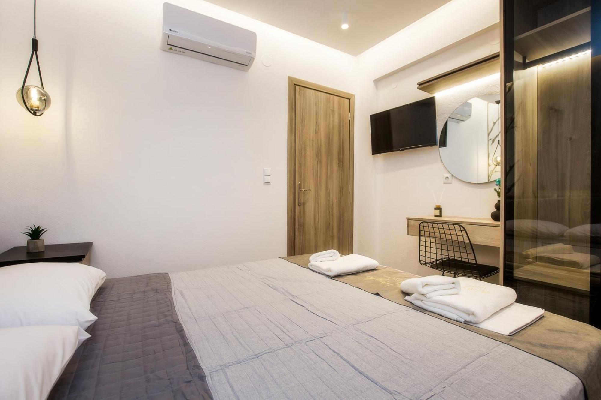 Aigli Skala Maries Deluxe Apartment สกาลา มาริออน ภายนอก รูปภาพ