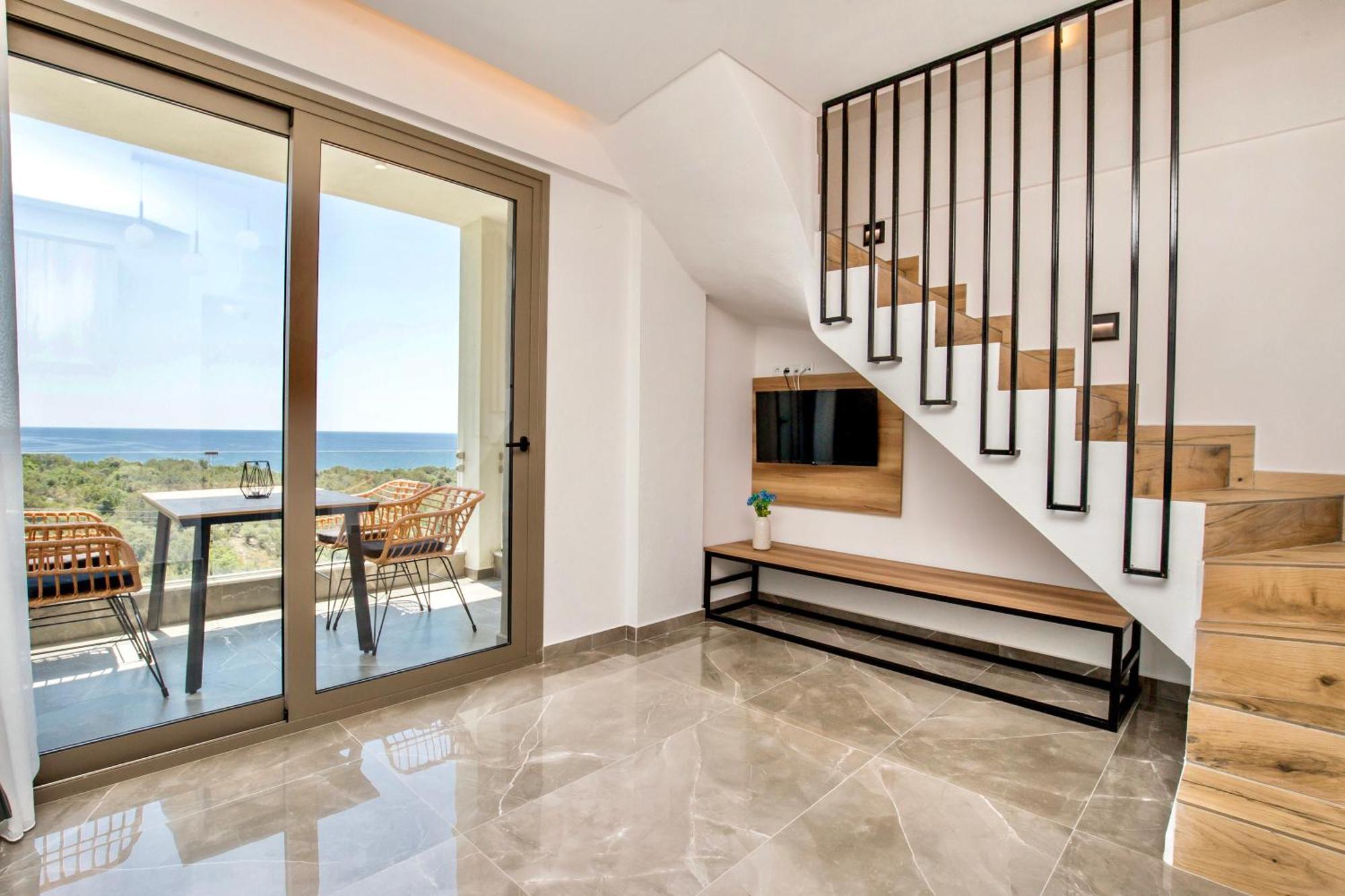 Aigli Skala Maries Deluxe Apartment สกาลา มาริออน ภายนอก รูปภาพ