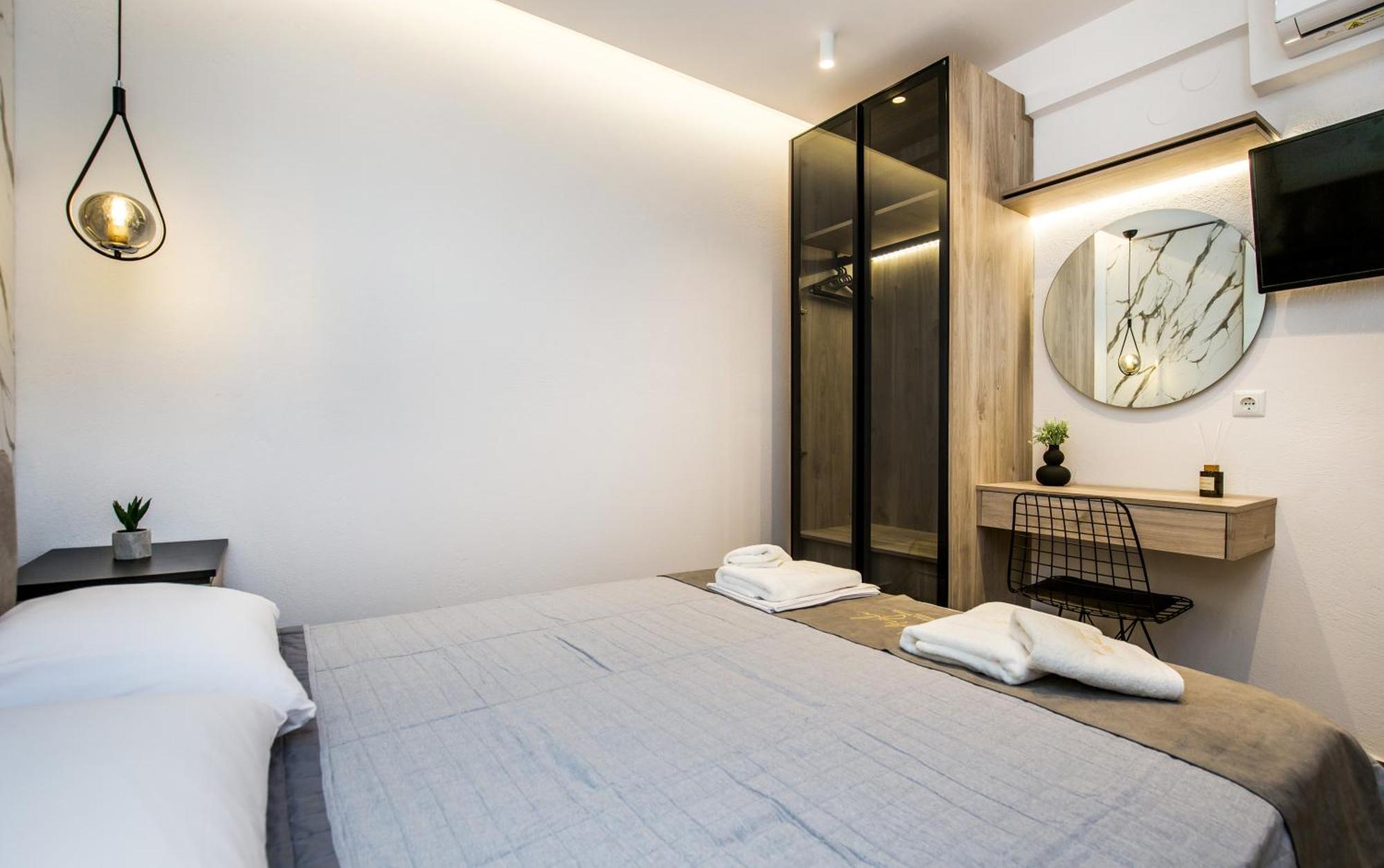 Aigli Skala Maries Deluxe Apartment สกาลา มาริออน ภายนอก รูปภาพ