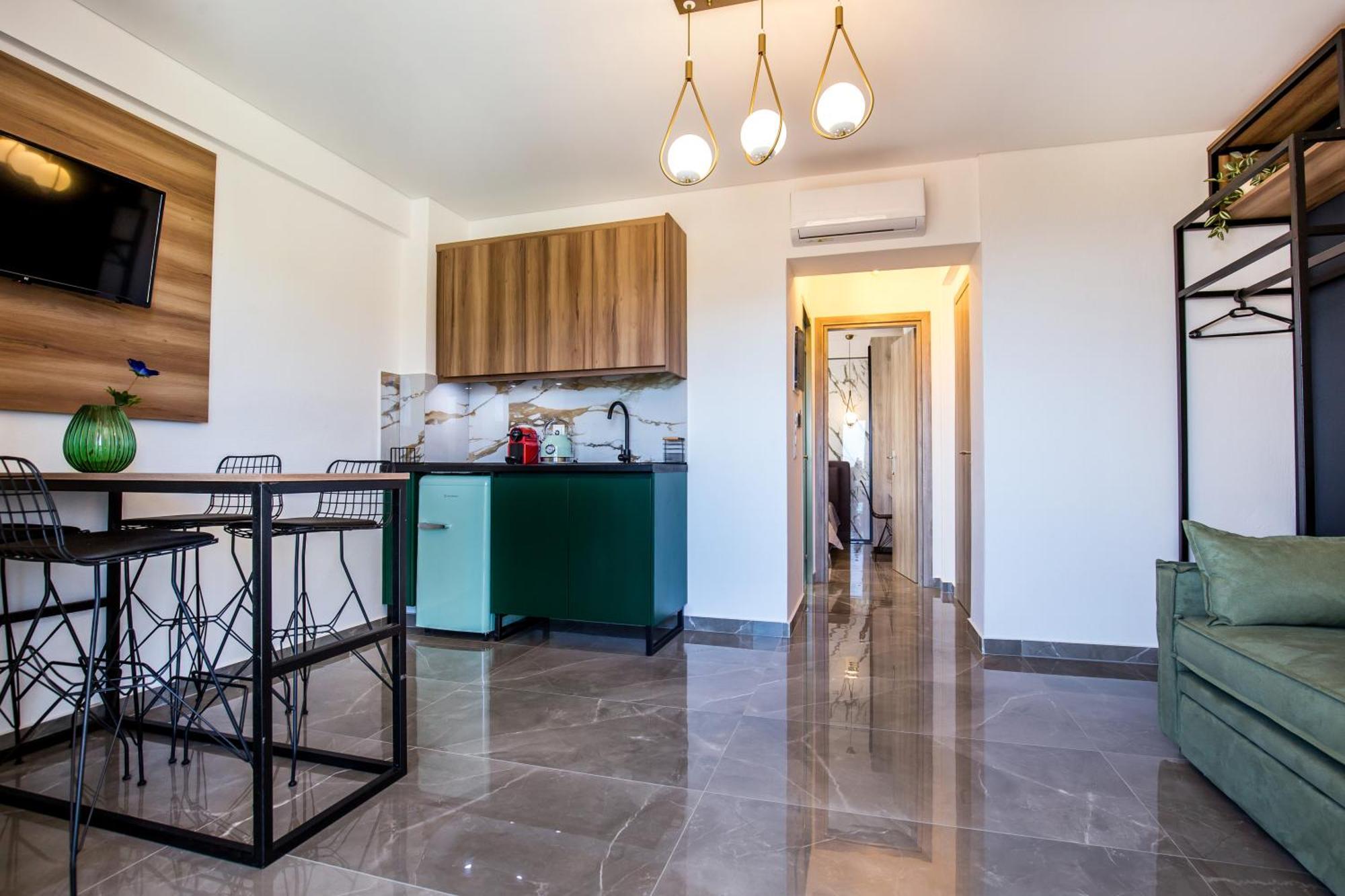 Aigli Skala Maries Deluxe Apartment สกาลา มาริออน ภายนอก รูปภาพ