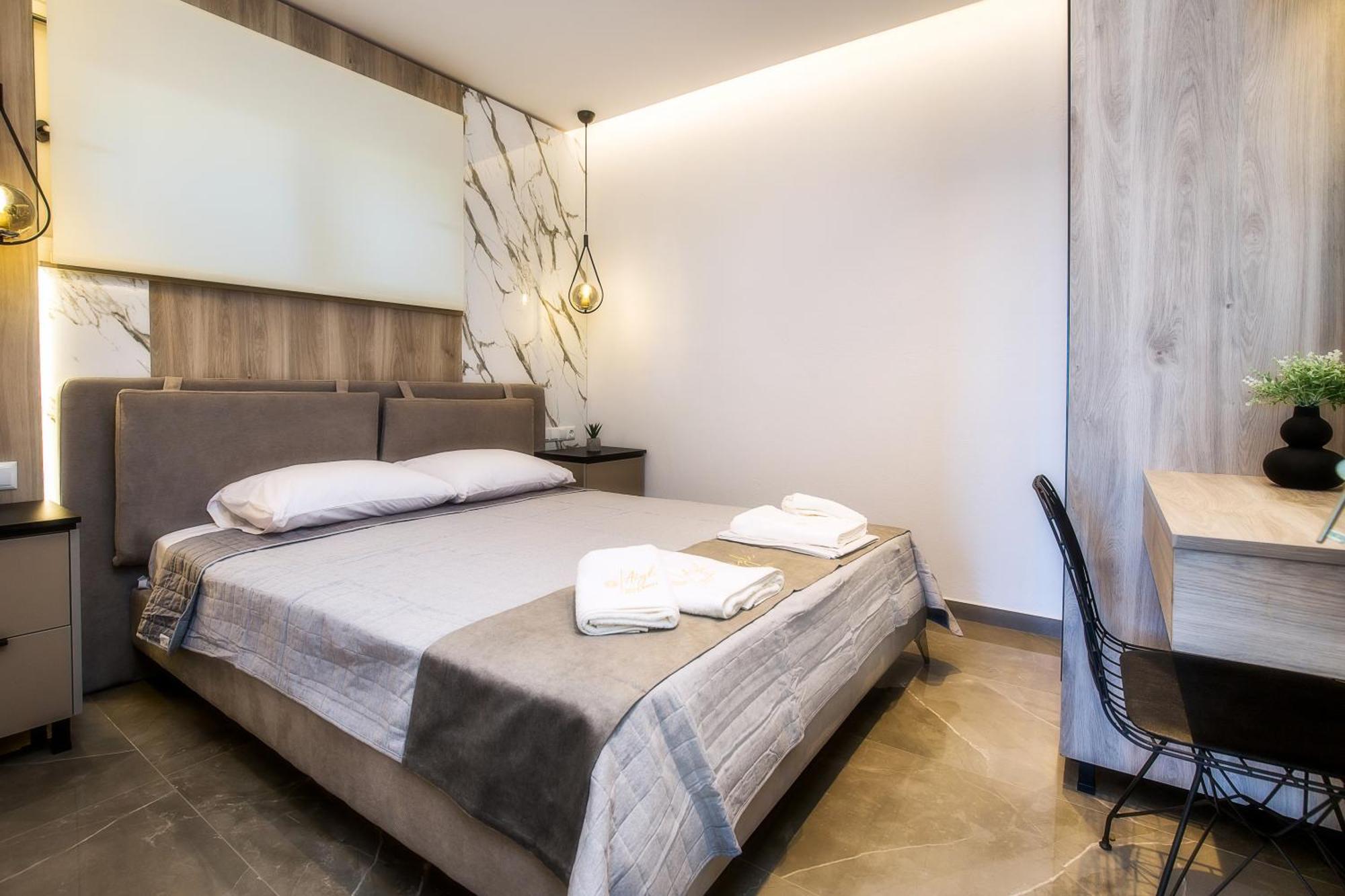 Aigli Skala Maries Deluxe Apartment สกาลา มาริออน ภายนอก รูปภาพ