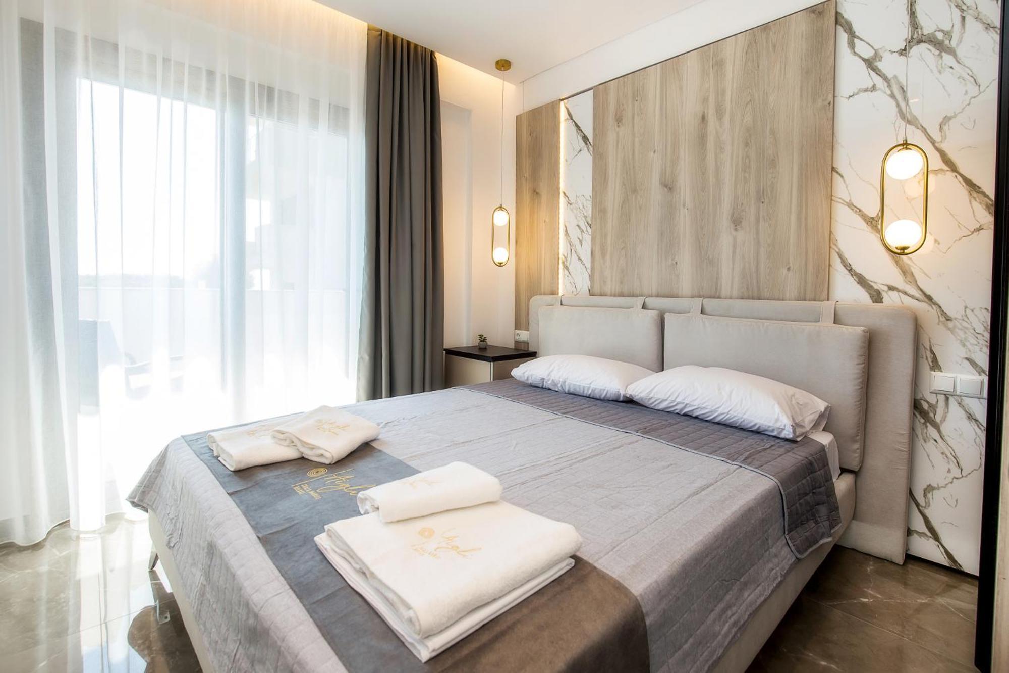 Aigli Skala Maries Deluxe Apartment สกาลา มาริออน ภายนอก รูปภาพ
