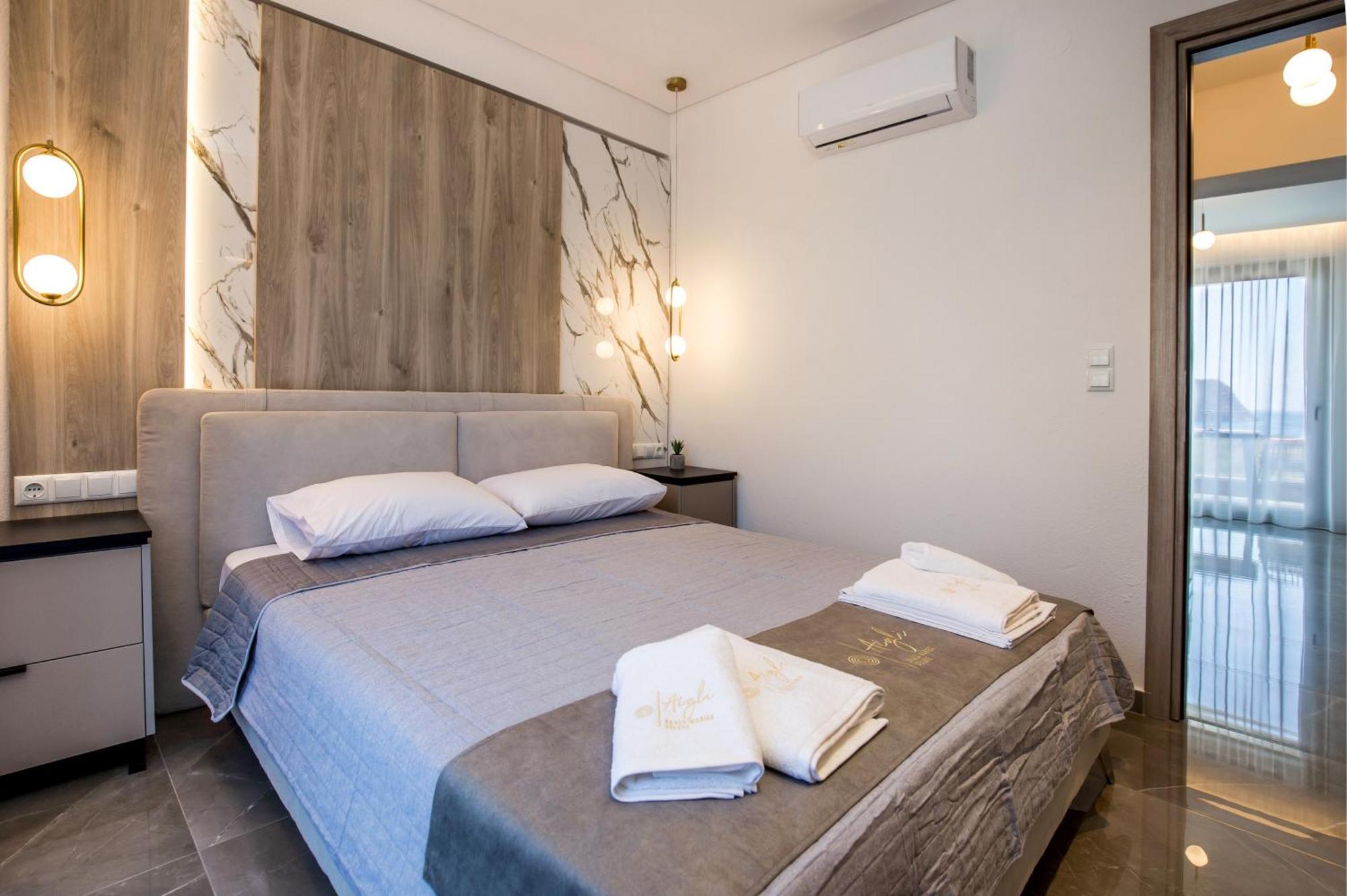 Aigli Skala Maries Deluxe Apartment สกาลา มาริออน ภายนอก รูปภาพ