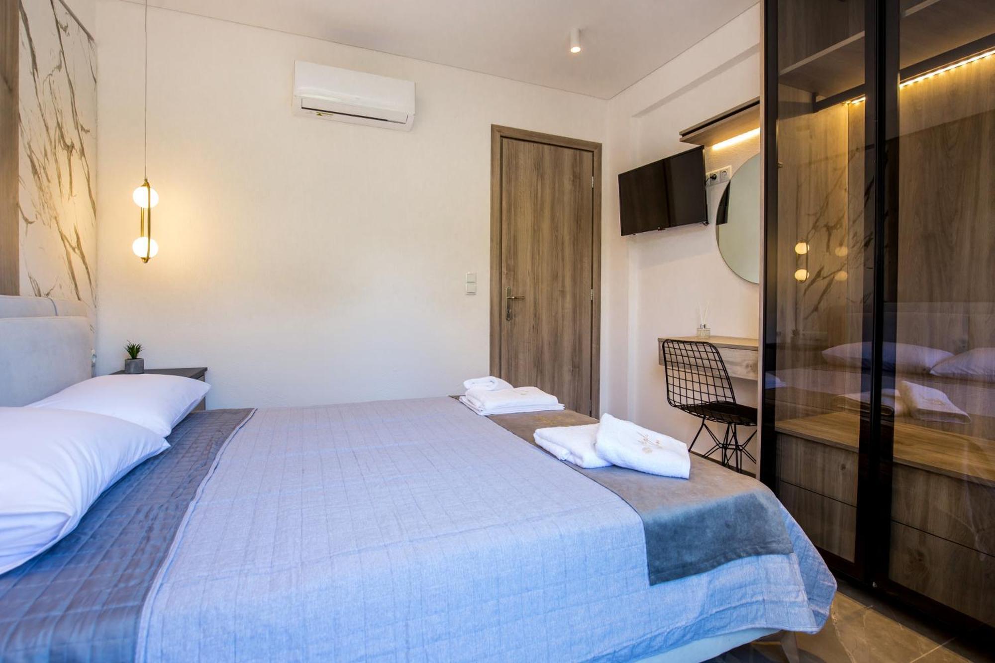 Aigli Skala Maries Deluxe Apartment สกาลา มาริออน ภายนอก รูปภาพ